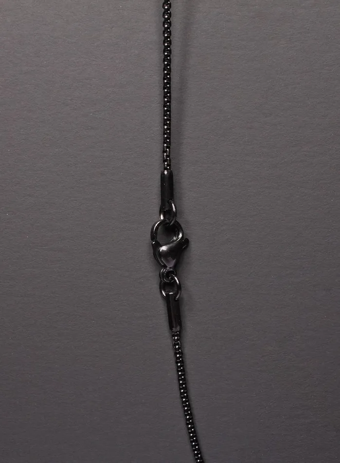 MEDIUM BLACK CROSS NECKLACE FOR MEN We Are All Smith Necklaces