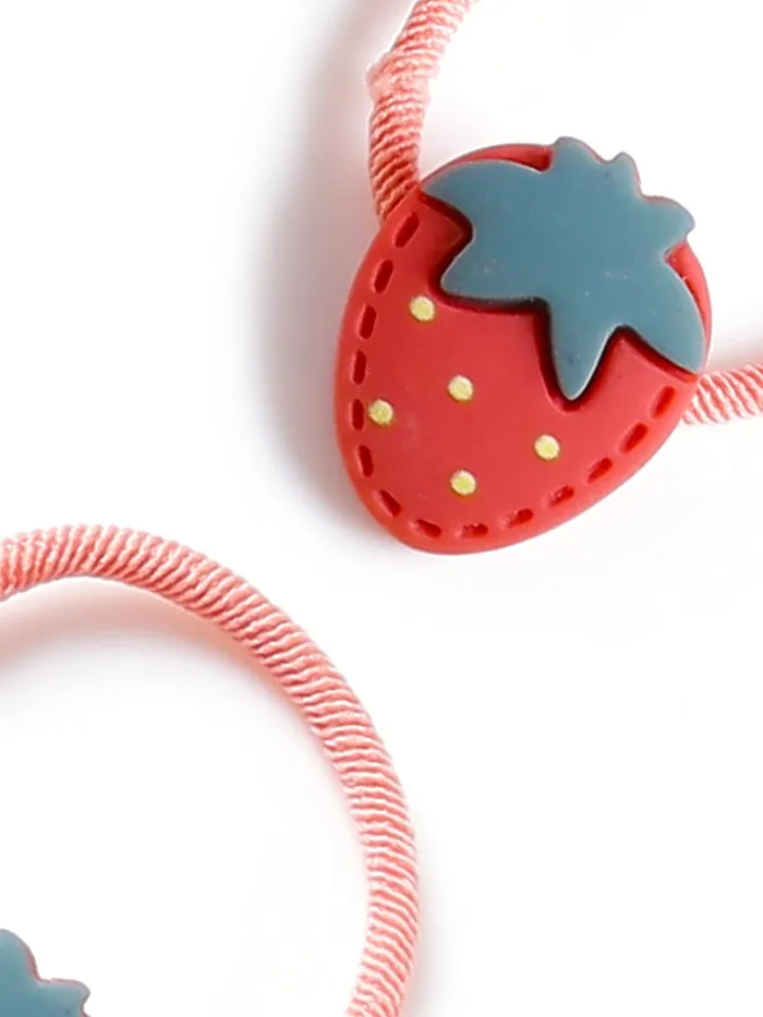 Melbees by Yellow Chimes Rubber Bands for Girls Kids Hair Accessories for Girls Hair Tie 20 Pcs Cute Characters Rubberbands for Kids Ponytail Holder For Baby Girls Toddlers Yellow Chimes Necklaces