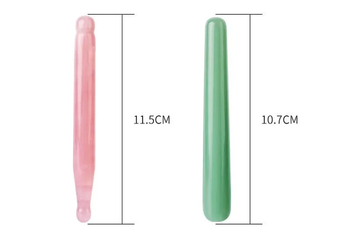 Metamorphidi Earrings Natural Healing Gemstone Crystal Massage Wand