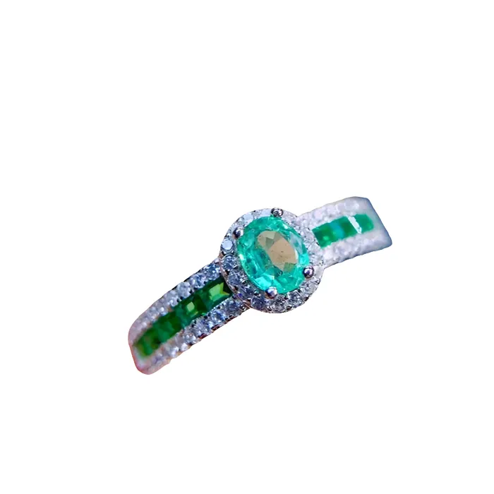 Metamorphidi Rings Luxury Green Emerald Ring