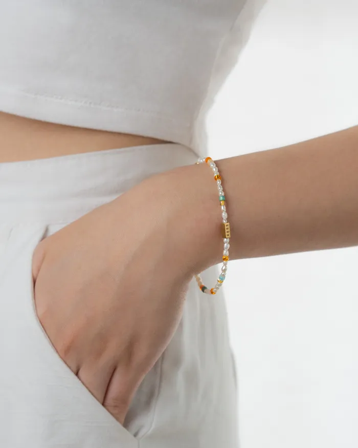 Mikan Coral Baroque Pearl Bracelet CUN Bracelets
