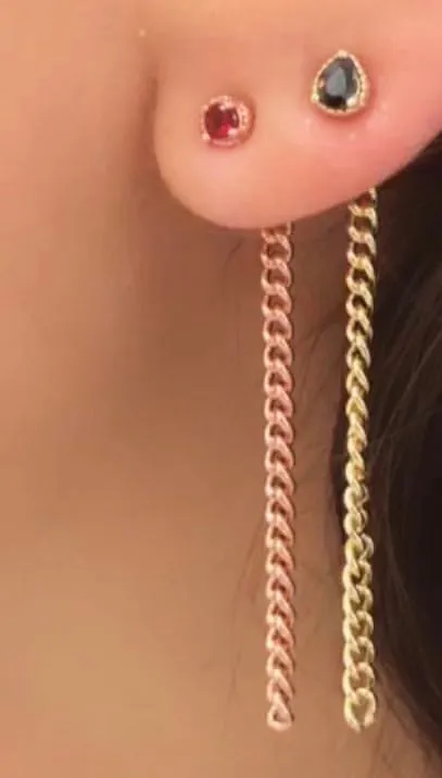 Millo Jeweled Chain Earrings Millo Jewelry Earrings