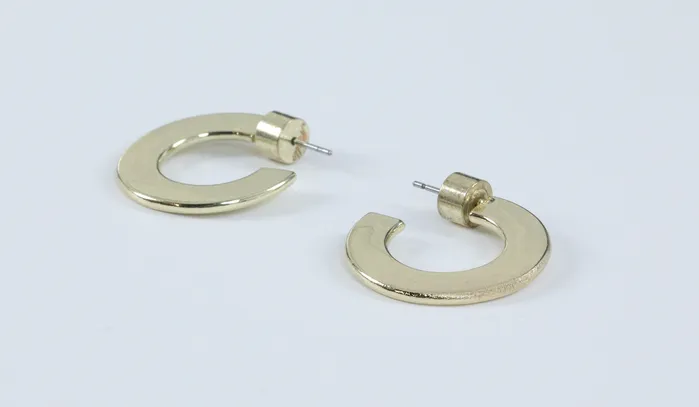 Millo Jewelry Earrings Small Flat Hoops Millo Jewelry Earrings Small Flat Hoops