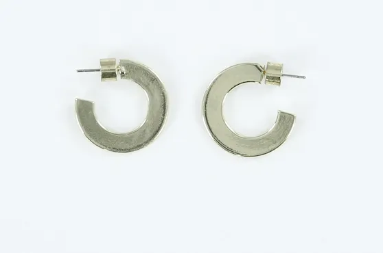Millo Jewelry Earrings Small Flat Hoops Millo Jewelry Earrings Small Flat Hoops