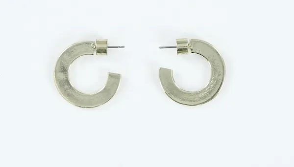 Millo Jewelry Earrings Small Flat Hoops Millo Jewelry Earrings Small Flat Hoops