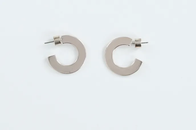 Millo Jewelry Earrings Small Flat Hoops Millo Jewelry Earrings Small Flat Hoops