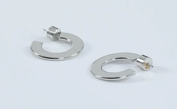 Millo Jewelry Earrings Small Flat Hoops Millo Jewelry Earrings Small Flat Hoops