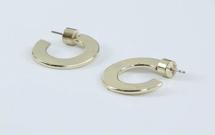 Millo Jewelry Earrings Small Flat Hoops Millo Jewelry Earrings Small Flat Hoops