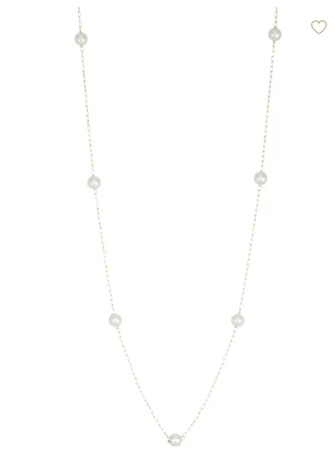 Mizuki Necklaces Floating Pearl Necklace