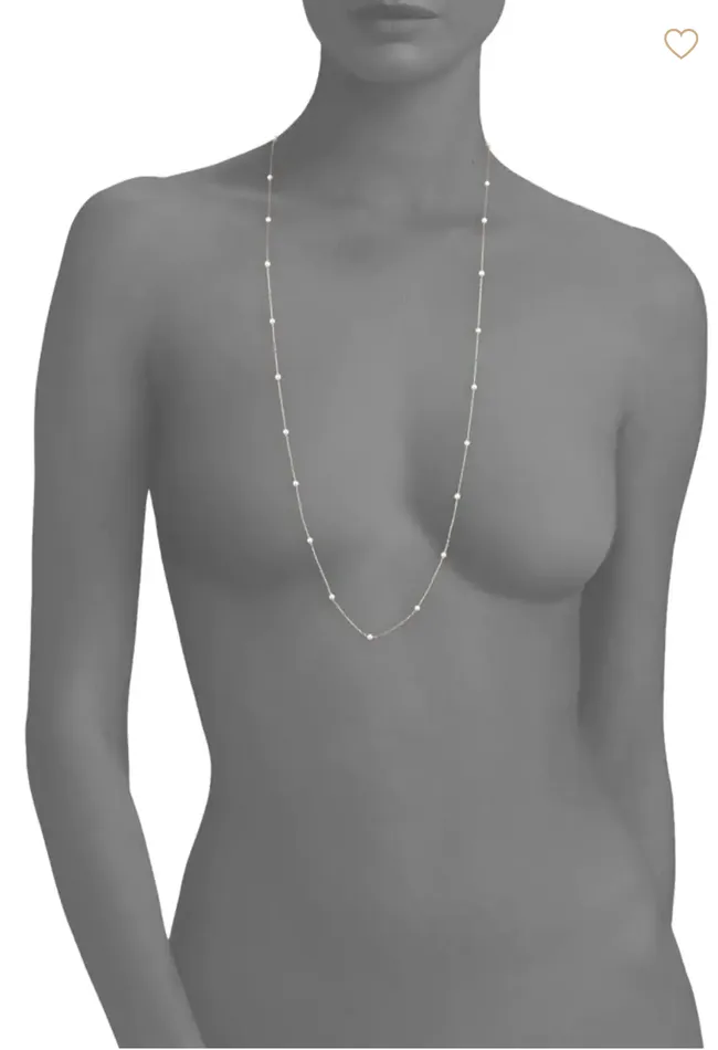 Mizuki Necklaces Floating Pearl Necklace Mizuki Necklaces Floating Pearl Necklace