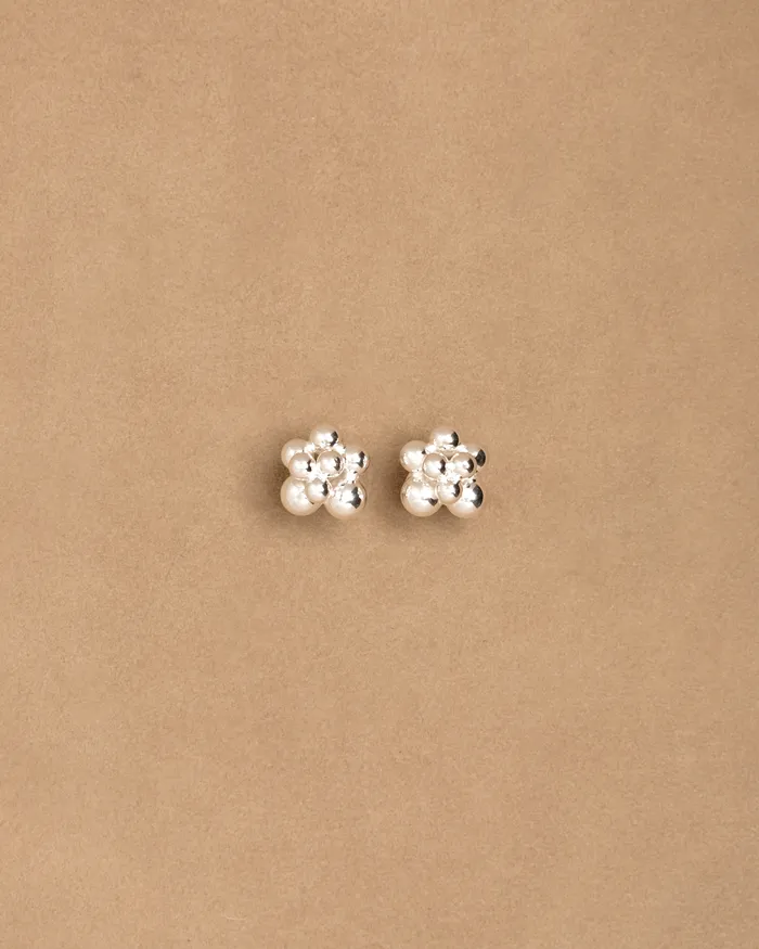 MYJN Earrings Elinor Bold Bobble Grape Stud Earrings