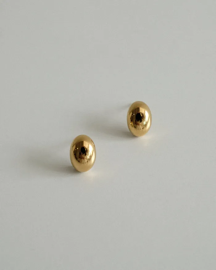 MYJN Earrings Heloisa Dome Egg Stud Earrings