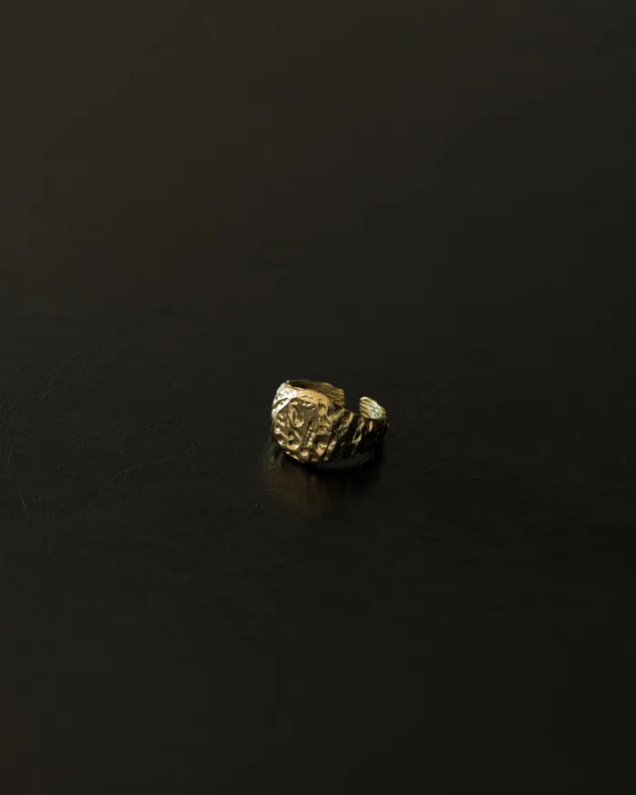 MYJN Rings Kaiya Hammered Signet Ring