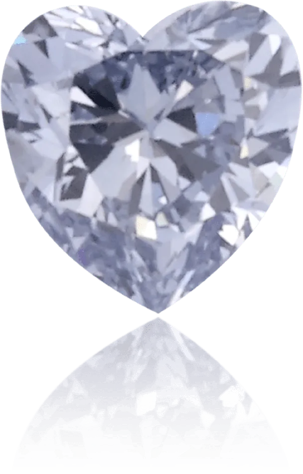 Natural Blue Diamond Heart Shape 010 ct Polished Langerman Diamonds Rings