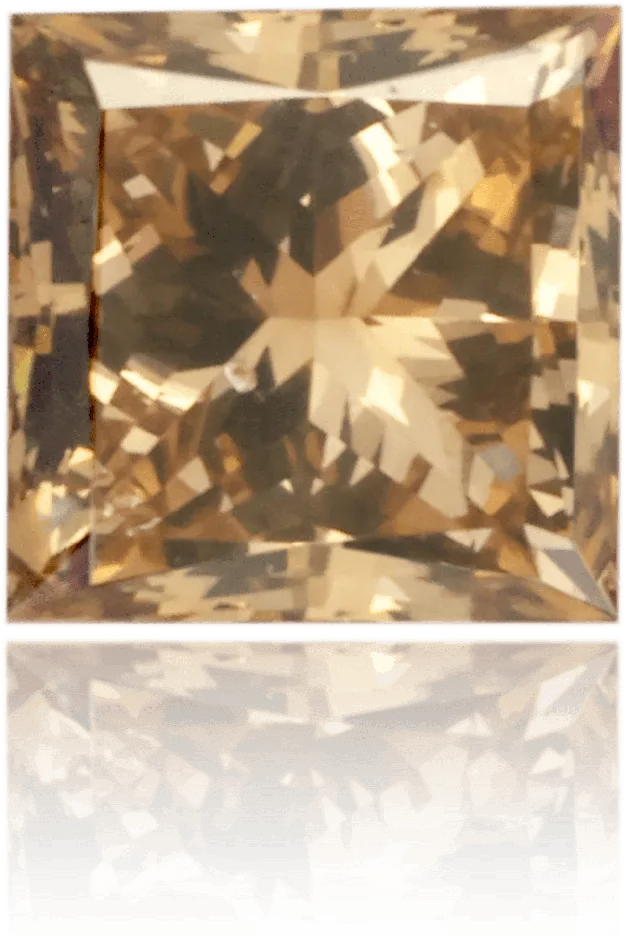 Natural Brown Diamond Square 026 ct Polished Langerman Diamonds Earrings