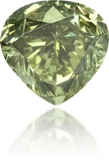 Natural Chameleon Diamond Heart Shape 036 ct Polished Langerman Diamonds Necklaces
