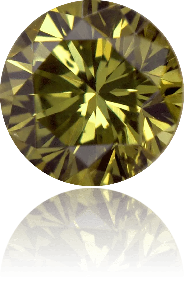 Natural Green Diamond Round 026 ct Polished Langerman Diamonds Earrings