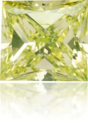 Natural Green Diamond Square 013 ct Polished Langerman Diamonds Earrings
