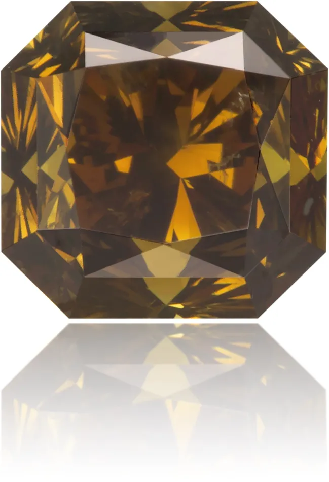 Natural Orange Diamond Square 115 ct Polished Langerman Diamonds Earrings