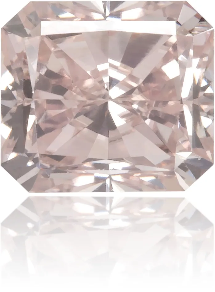 Natural Pink Diamond Rectangle 064 ct Polished Langerman Diamonds Earrings
