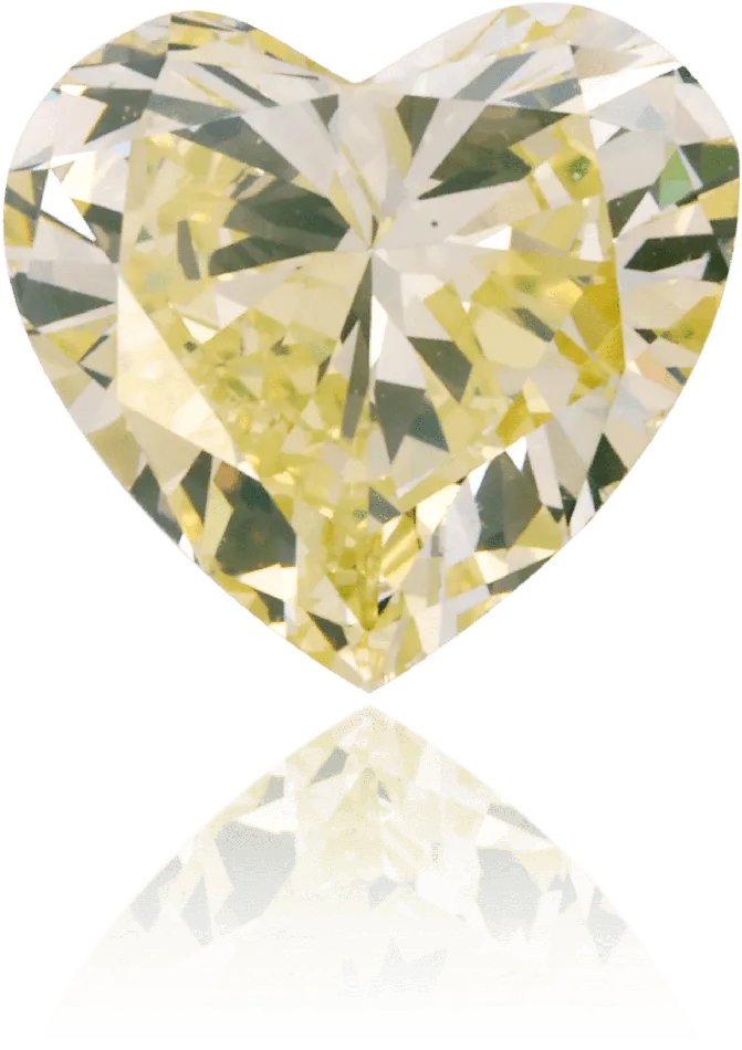 Natural Yellow Diamond Heart Shape 131 ct Polished Langerman Diamonds Necklaces