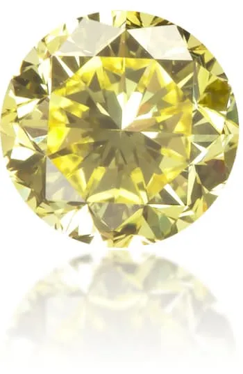 Natural Yellow Diamond Round 041 ct Polished Langerman Diamonds Earrings