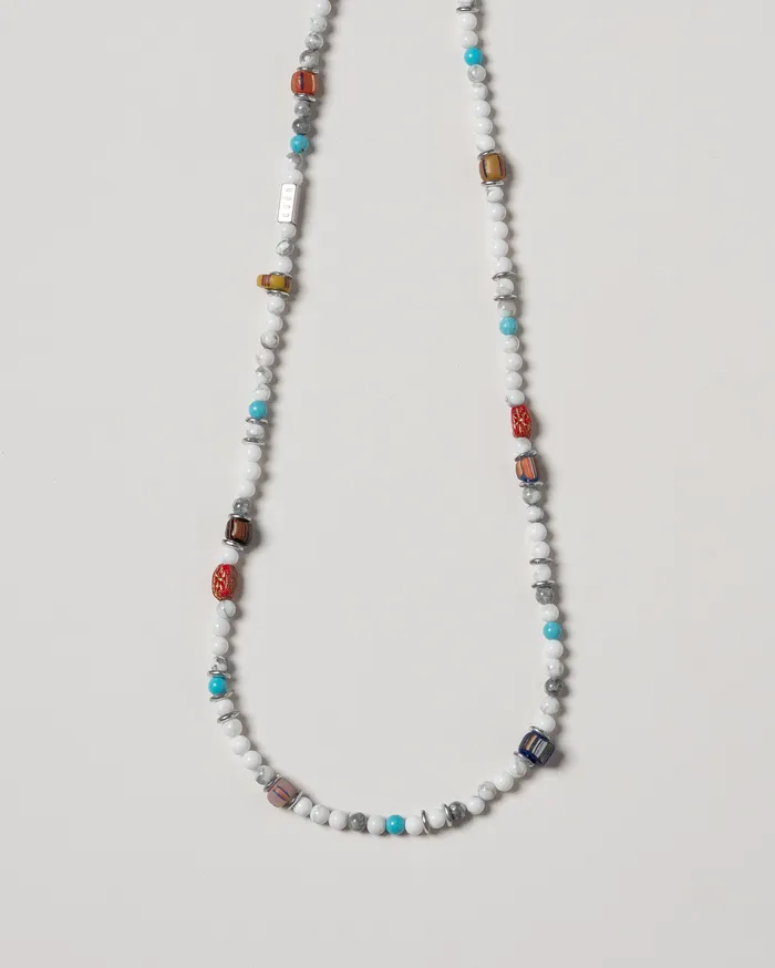 Necklaces CUN Kleu Howlite Multicolor Beaded Necklace