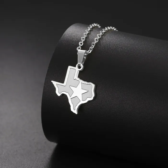 Necklaces Get Signatured Texas Map Necklace Necklaces Get Signatured Texas Map Necklace