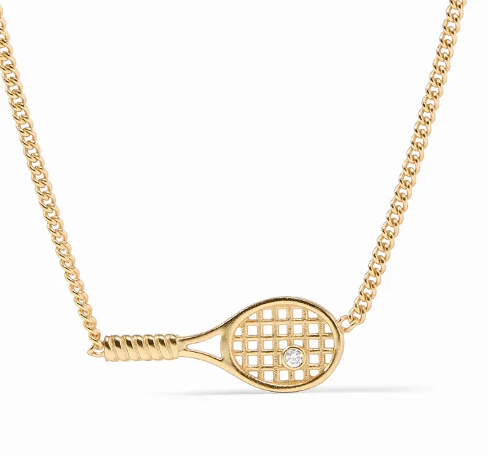 Necklaces Julie Vos Tennis Racquet Delicate Necklace