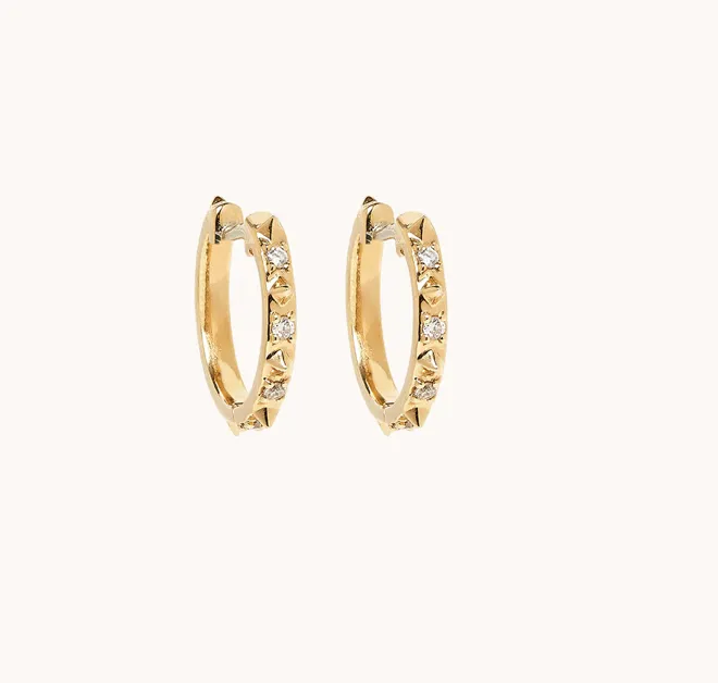 Necklaces Marlo Laz Guiding Light Micro Hoops