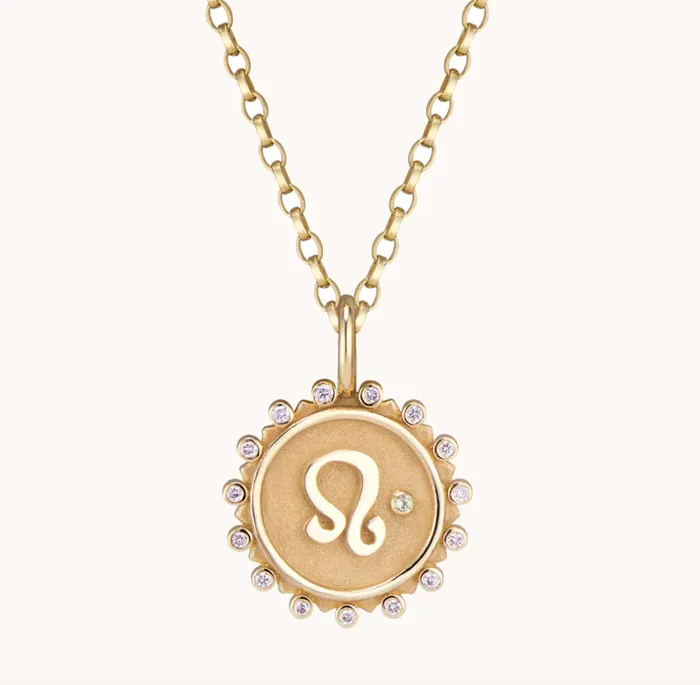 Necklaces Marlo Laz Leo Pendant Necklace
