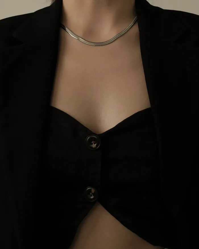 Necklaces MYJN Bold Louella Herringbone Chain Choker