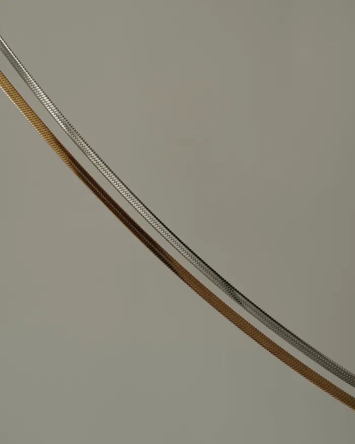 Necklaces MYJN Bold Louella Herringbone Chain Choker