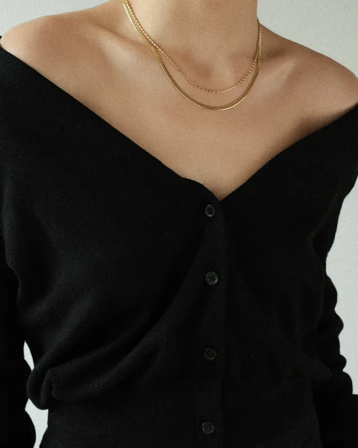 Necklaces MYJN Hailey Layered Snake Beaded Necklace