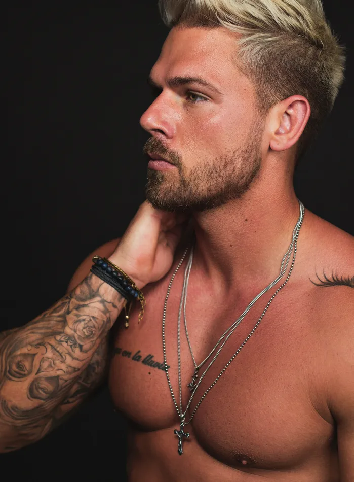 Necklaces Oxidized Sterling Silver Anchor Necklace for Men WE ARE ALL SMITH