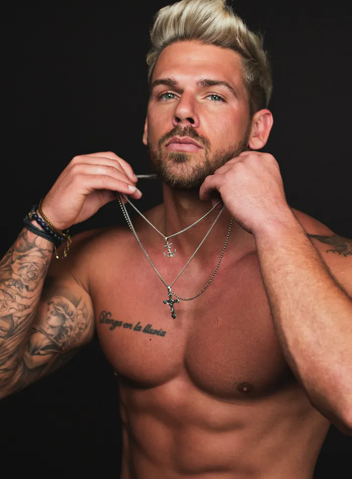 Necklaces Oxidized Sterling Silver Anchor Necklace for Men WE ARE ALL SMITH