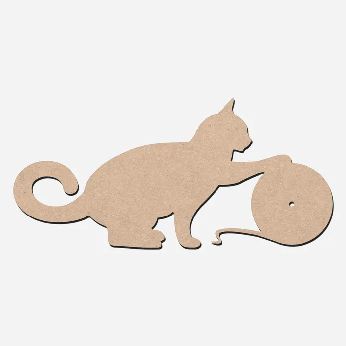 Necklaces Resin Art Hub MDF Cat Wall Clock Base 28260cm