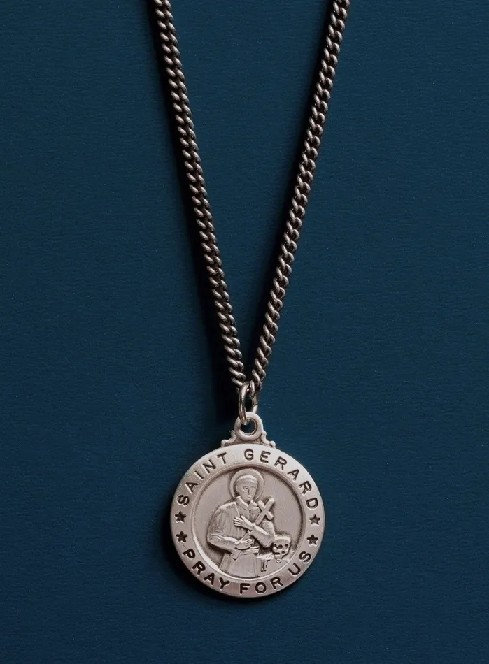 Necklaces Saint Gerard Sterling Silver Medal Necklace for Men WE ARE ALL SMITH Mens Jewelry Clothing Necklaces Saint Gerard Sterling Silver Medal Necklace for Men WE ARE ALL SMITH Mens Jewelry Clothing