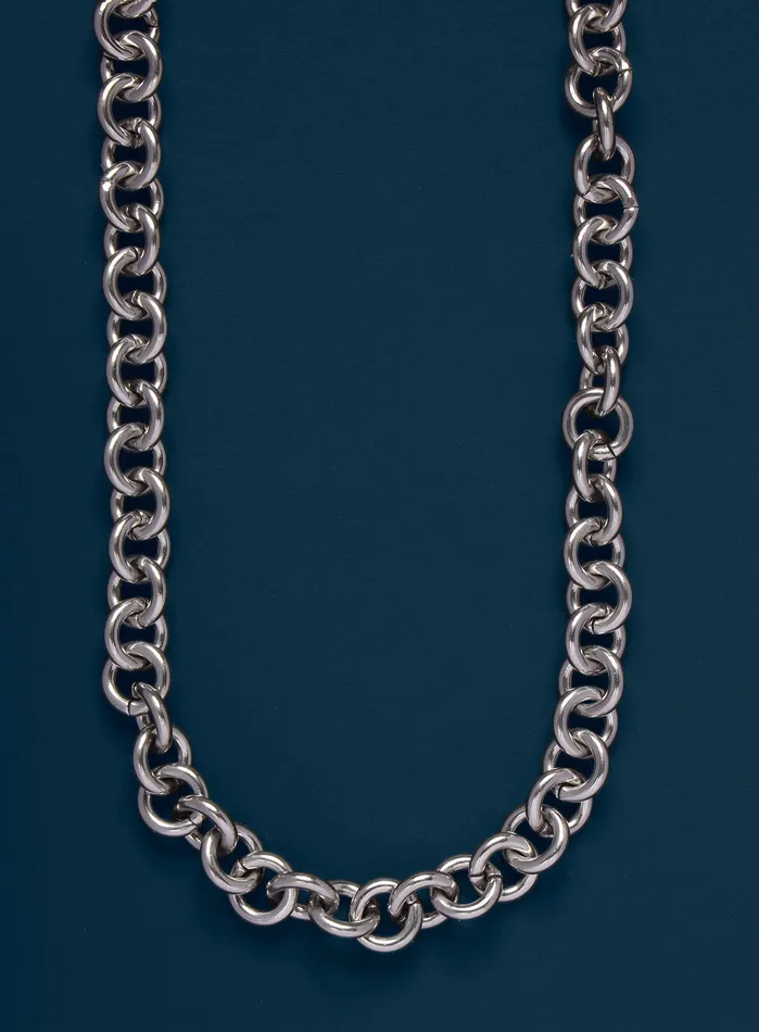 Necklaces Waterproof 9mm Chunky Round Cable Chain Necklace for Men WE ARE ALL SMITH