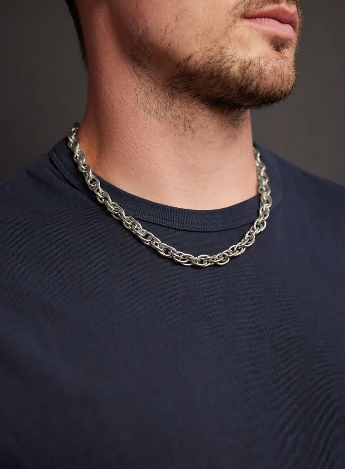 Necklaces WE ARE ALL SMITH Waterproof CHUNKY Thick Rope Chain Necklace for Men