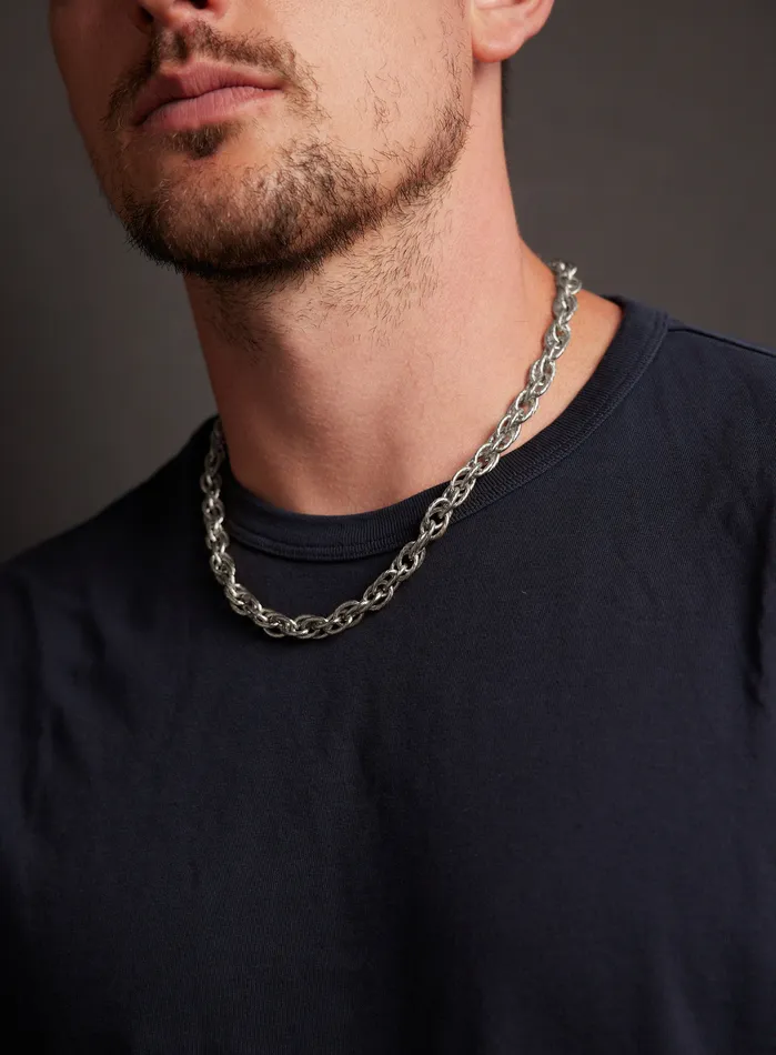 Necklaces WE ARE ALL SMITH Waterproof CHUNKY Thick Rope Chain Necklace for Men