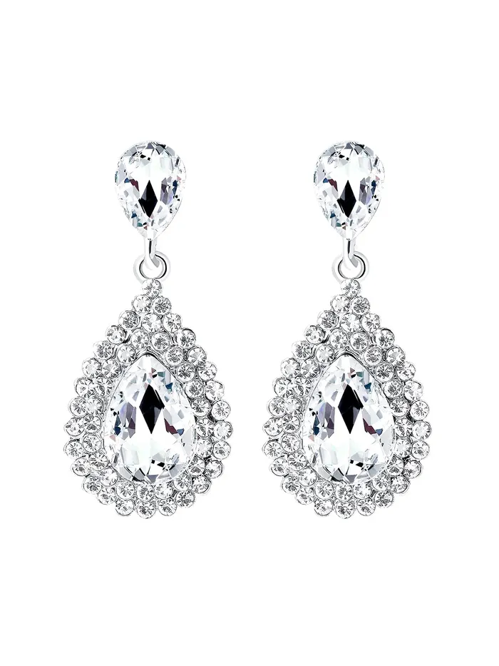Necklaces Yellow Chimes Crystal Earrings for Women SilverPlated White Crystal Tear Drop Earrings For Women and Girls Yellow Chimes Necklaces Yellow Chimes Crystal Earrings for Women SilverPlated White Crystal Tear Drop Earrings For Women and Girls Yellow Chimes