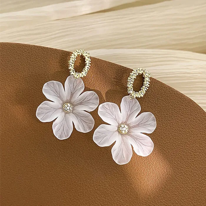 Necklaces Yellow Chimes Earrings for Women and Girls Flower Drop EarringsGold Plated Drop Earrings Birthday Gift for girls and women Anniversary Gift for Wife Yellow Chimes