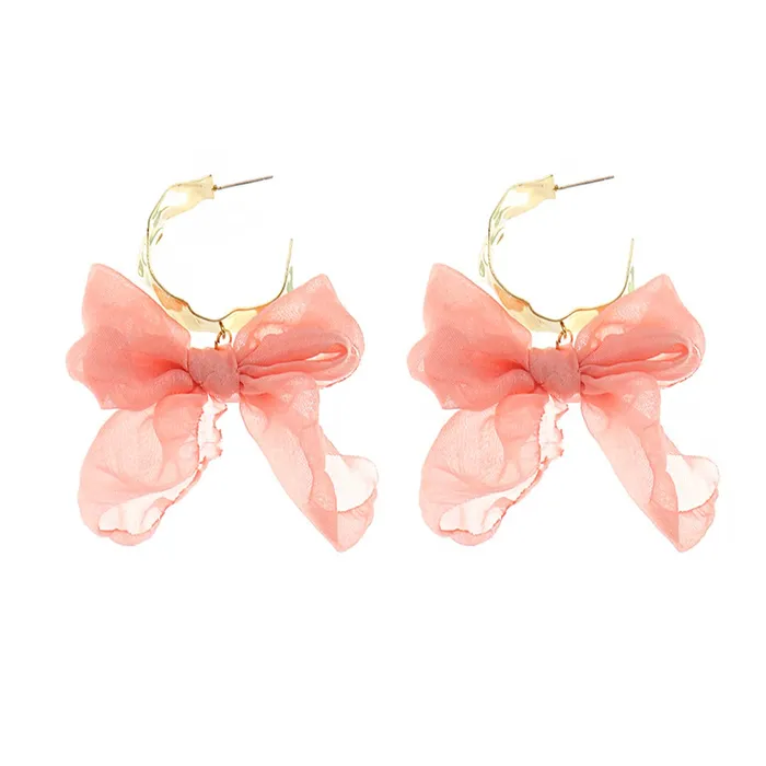 Necklaces Yellow Chimes Earrings For Women Pink Colored Cloth Woven Bow Shaped Hoop Earrings For Women and Girls Yellow Chimes Necklaces Yellow Chimes Earrings For Women Pink Colored Cloth Woven Bow Shaped Hoop Earrings For Women and Girls Yellow Chimes