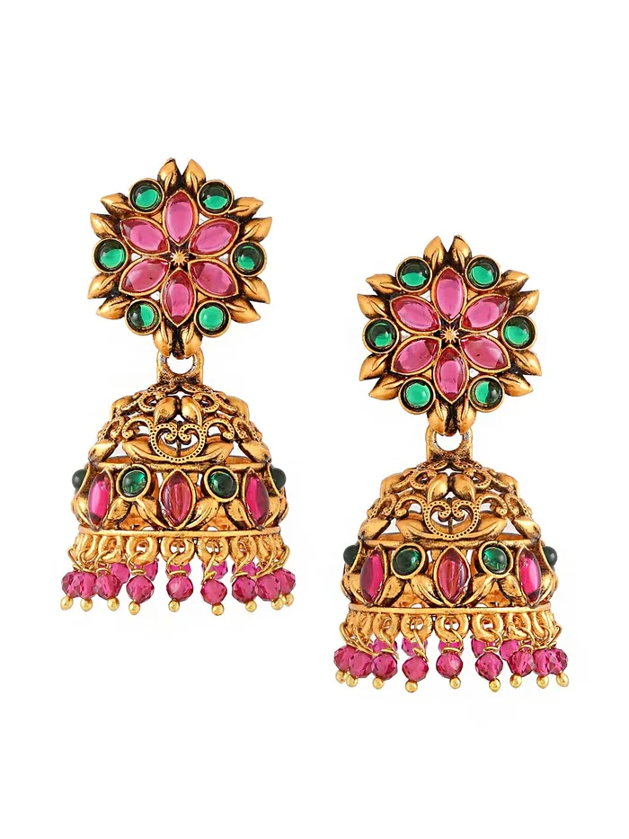 Necklaces Yellow Chimes Jhumka Earrings For Women GoldPlated Jhumki Traditional Floral JhumkaJhumki For Women Girls Yellow Chimes Necklaces Yellow Chimes Jhumka Earrings For Women GoldPlated Jhumki Traditional Floral JhumkaJhumki For Women Girls Yellow Chimes