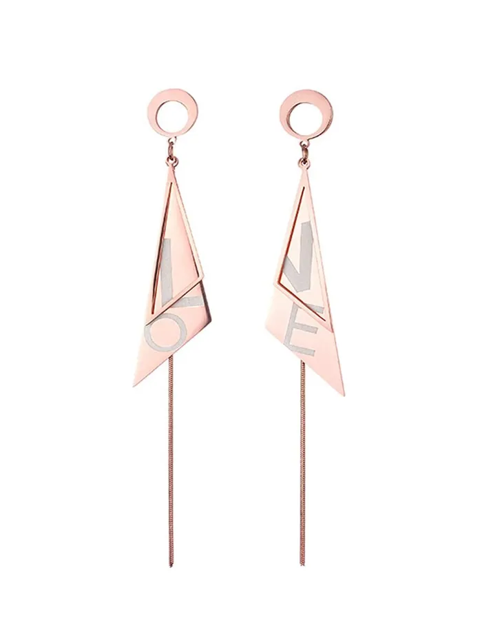 Necklaces Yellow Chimes Long Earrings for Women Western Rose Gold Plated Stainless Steel Geometric Love Long Danglers Earrings For Women and Girls Yellow Chimes Necklaces Yellow Chimes Long Earrings for Women Western Rose Gold Plated Stainless Steel Geometric Love Long Danglers Earrings For Women and Girls Yellow Chimes