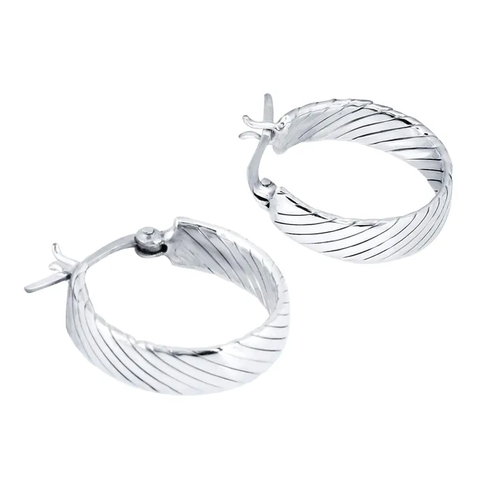 Necklaces Yellow Chimes Yellow Chimes 925 Sterling Silver Hallmark and Certified Purity Bali Hoops Earrings for Women and Girls
