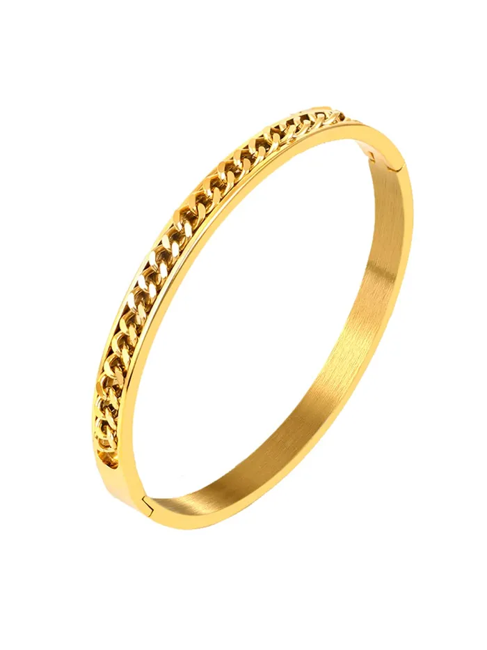 Necklaces Yellow Chimes Yellow Chimes Bracelet for Women Stainless Steel Chain Bracelet Gold Plated Bangle Style Kada Bracelet for Women and Girls Necklaces Yellow Chimes Yellow Chimes Bracelet for Women Stainless Steel Chain Bracelet Gold Plated Bangle Style Kada Bracelet for Women and Girls