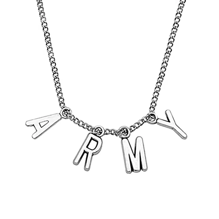 Necklaces Yellow Chimes Yellow Chimes Chain Pendant Necklace for Unisex Silver Chain Necklace Stainless Steel ARMY Pendant Necklace for Girls and Boys Necklaces Yellow Chimes Yellow Chimes Chain Pendant Necklace for Unisex Silver Chain Necklace Stainless Steel ARMY Pendant Necklace for Girls and Boys
