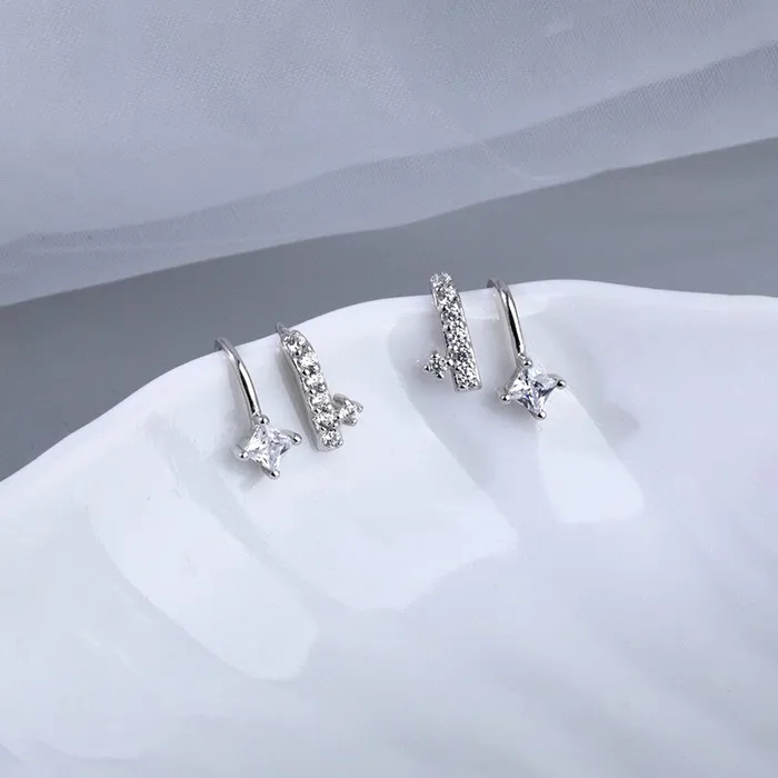 Necklaces Yellow Chimes Yellow Chimes Earrings for Women and Girls Silver Ear cuffs Silver Tone Crystal Ear Cuffs Earrings for Women Western Earcuffs Birthday Gift for girls and women Anniversary Gift for Wife